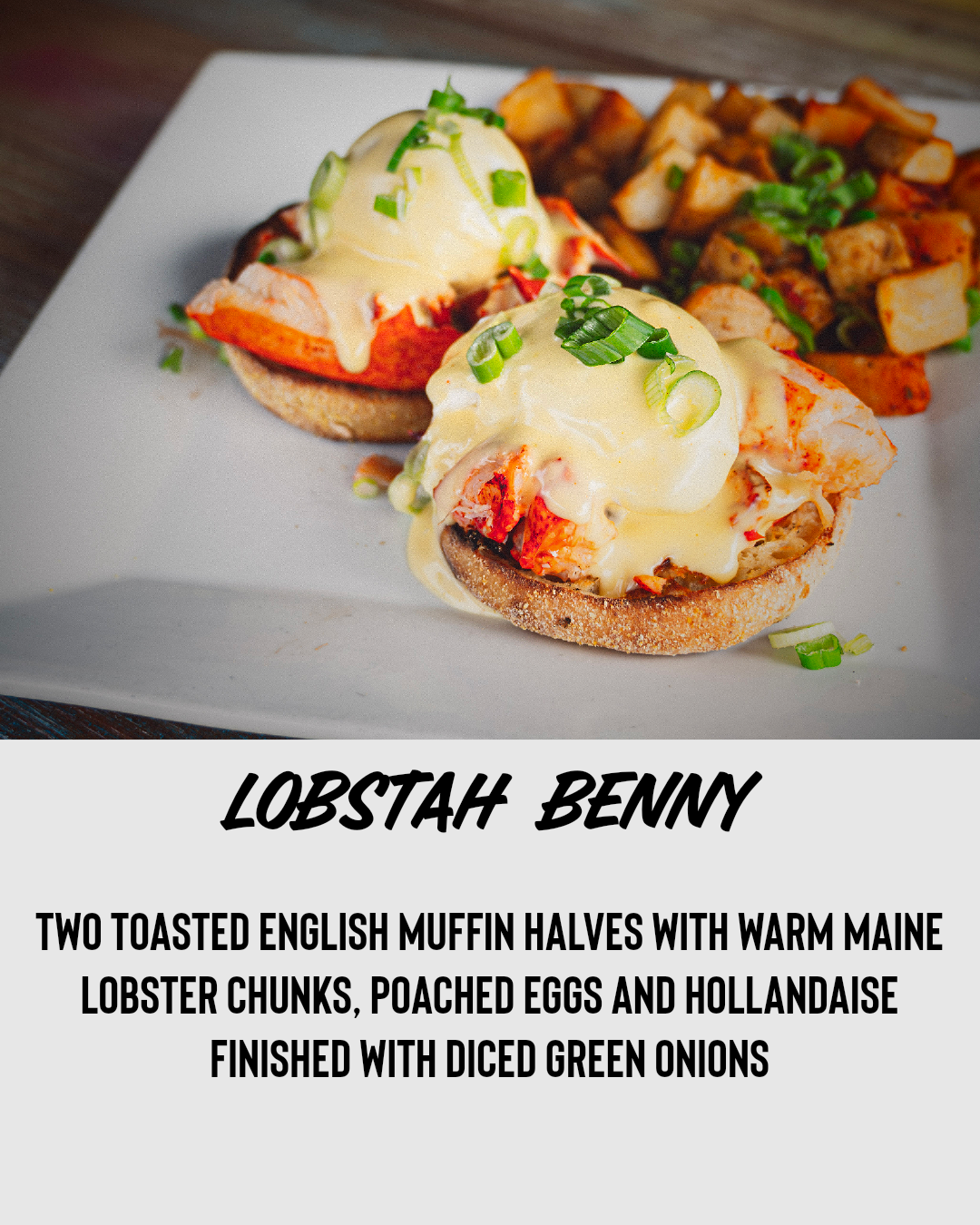 Seasonal Specials Benedict's Eggs and More, Benedict's La Strata